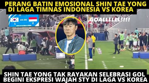 Ekspresi Wajah Shin Tae Yong Di Laga Timnas Indonesia Vs Korea Sty Tak