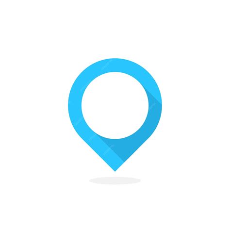 Premium Vector Blue Map Pin Location Icon Vector Illustration