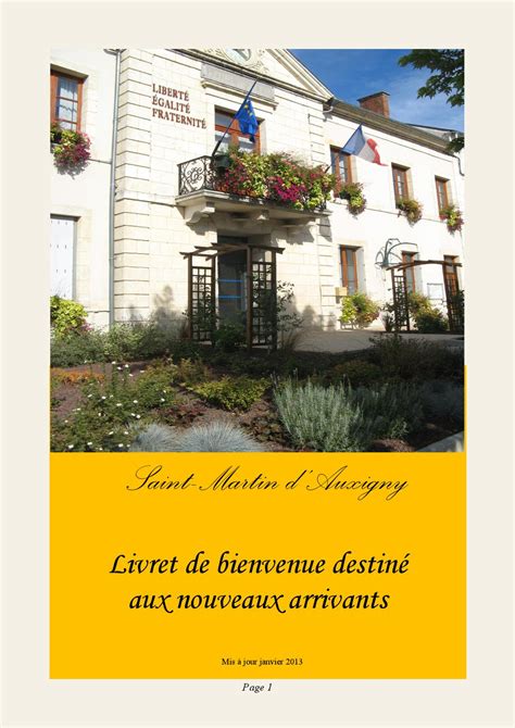 Guide Des Nouveaux Arrivants 2013 By Mairie Saint Martin D Auxigny Issuu