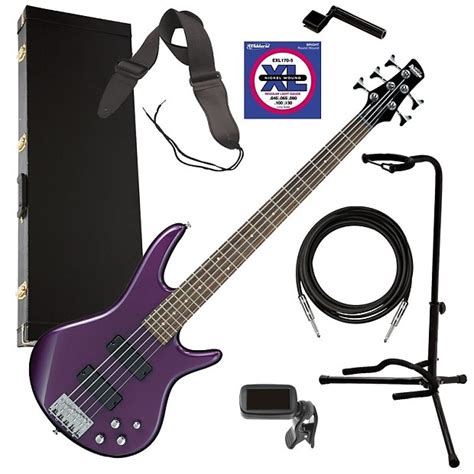 Ibanez Gsr205 5 String Bass Guitar Deep Violet Metallic Reverb