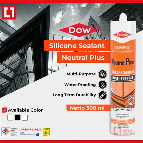 Jual Dowsil Neutral Plus Silicone Sealant Lem Silikon Serbaguna