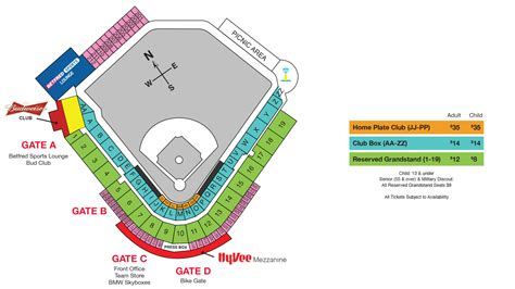 Printable Cubs Seating Chart - Free Printable Charts