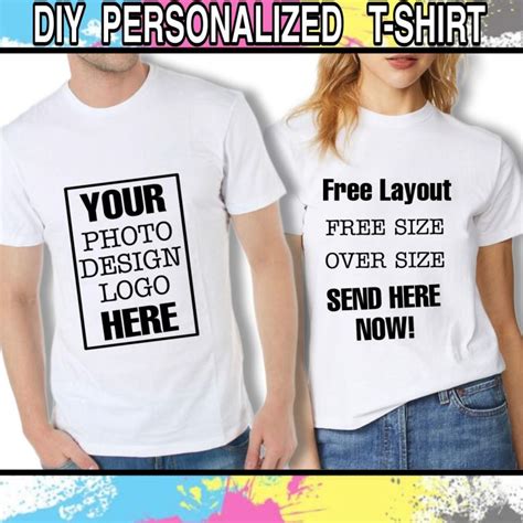 DIY Personalized T-shirt print/ White shirt costumized your own shirt ...