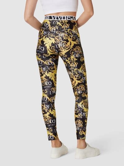 Versace Jeans Couture Leggings Mit Allover Print Black Online Kaufen