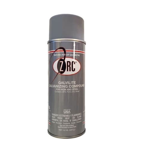 Zrc 12 Oz Cold Galvanizing Compound For Iron And Steel Contains 95