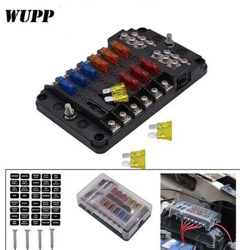 Wupp Set Way Circuit Blade Fuse Box Standard Ato Atc Block Holder