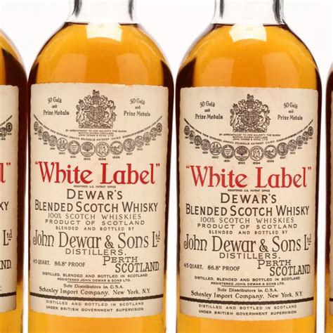 Dewars White Label Blended Scotch Whisky Lot 1283 Upcoming Fine