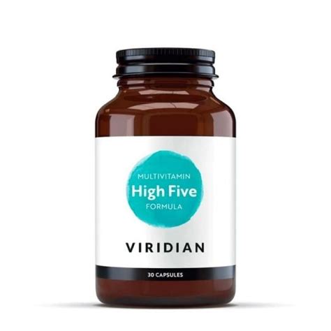 VIRIDIAN Maisto Papildas HIGH FIVE B COMPLEX VIT C 30 Kaps Camelia