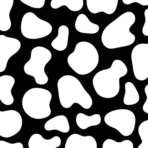 Cow Print Pattern Animal Seamless White Cow Skin Abstract For Printing