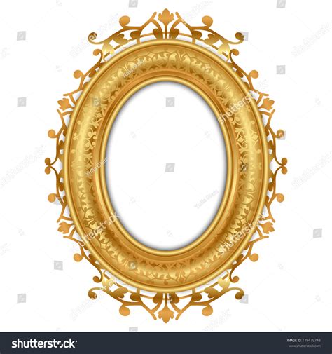 Vector Illustration Gold Vintage Frame Stock Vector (Royalty Free ...