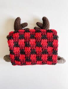 Crochet Hooded Moose Blanket Mj S Off The Hook Designs