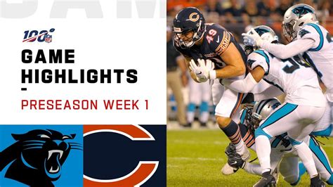 Panthers Vs Bears Preseason Week Highlights Nfl Youtube