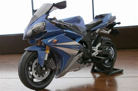 Yamaha Yzf R Us Realistic Papercraft D Paper Model Motorcycle Paper