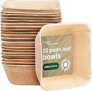 Haago Compostable Palm Leaf Bowls Eco Friendly Disposable Tableware