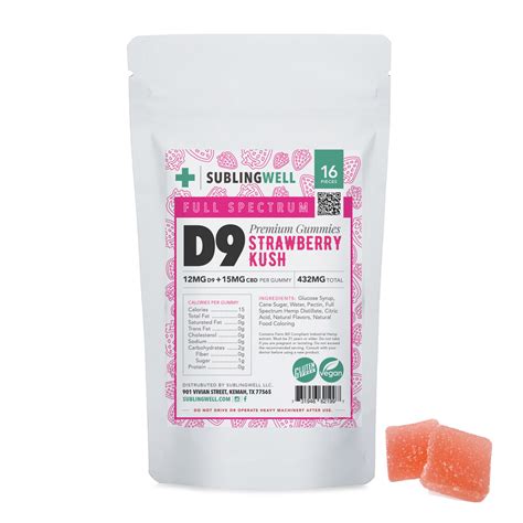 11 Cbd D9 25mg Gummy Sublingwell Plant Based Wellness