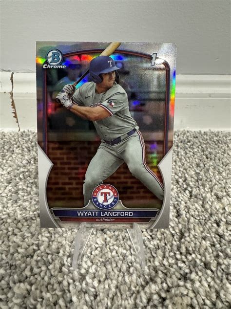 Bowman Draft Chrome Wyatt Langford Refractor Bdc Read Full