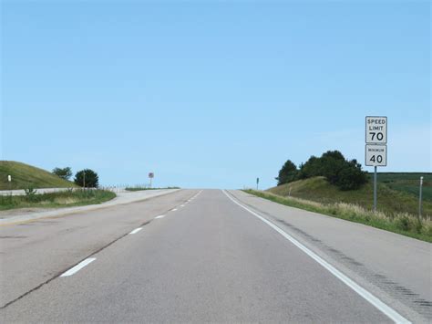 Iowa Interstate Westbound Cross Country Roads