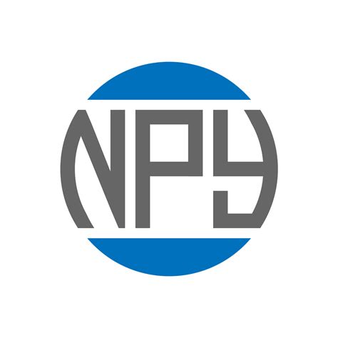 Dise O De Logotipo De Letra Npy Sobre Fondo Blanco Concepto De