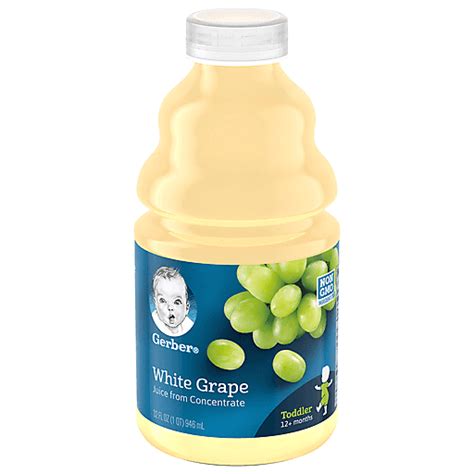 Gerber Juice White Grape 12 Months 32 Fl Oz Junior Food And Snacks