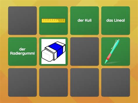 Schulsachen 4 Memory Matching Pairs