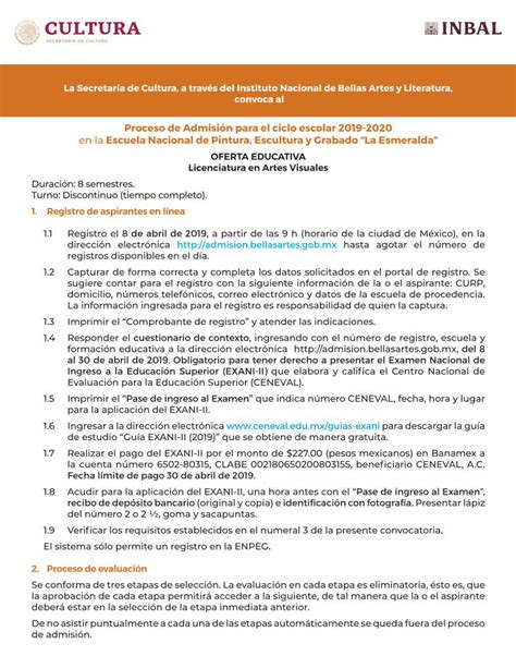 Pdf Proceso De Admisión Para El Ciclo Escolar 2019 2020 En La · 1