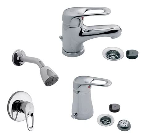 Combo Fv Arizona Monocomando Lavatorio Ducha Bidet Cs1188