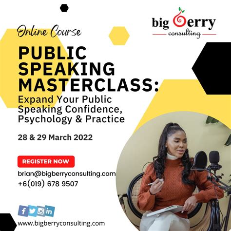 Public Speaking Masterclass - Big Berry Consulting