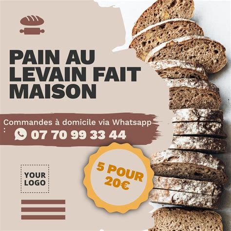 Modèles d affiches de pain imprimables