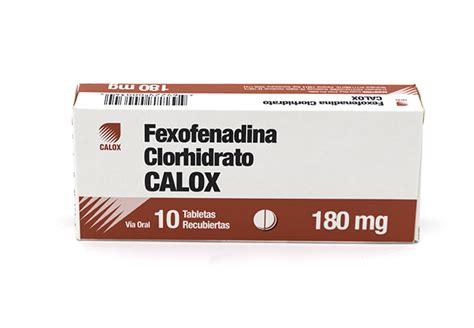 Fexofenadina Calox Mg X Tabs Farmacia La Buena