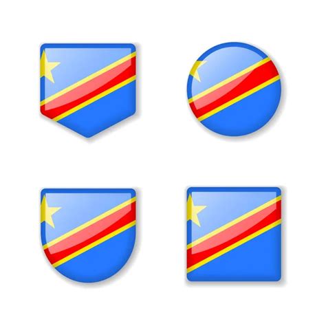 Kinshasa Congo Flags Vector Art Stock Images Depositphotos