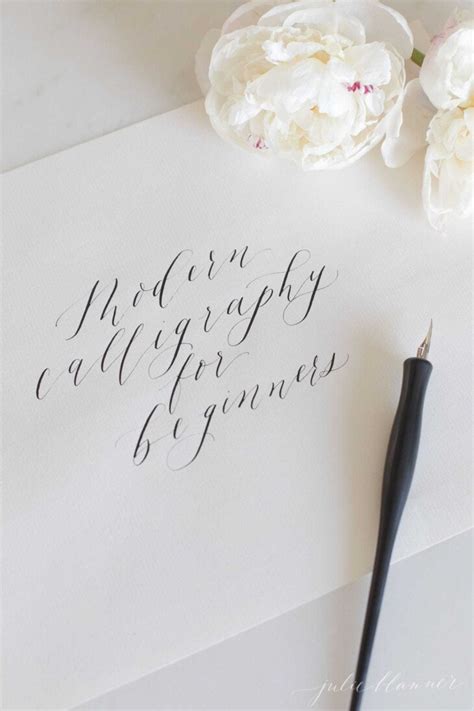 How to Use a Calligraphy Pen | Julie Blanner