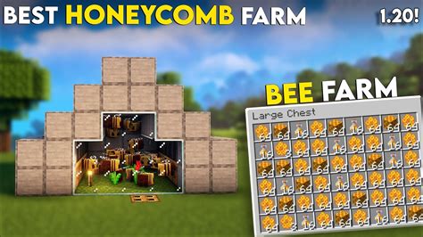 Minecraft Bee Farm 1 21 Automatic Honeycomb Farm In Minecraft Youtube