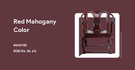 Red Mahogany Color Hex Code Is 60373d