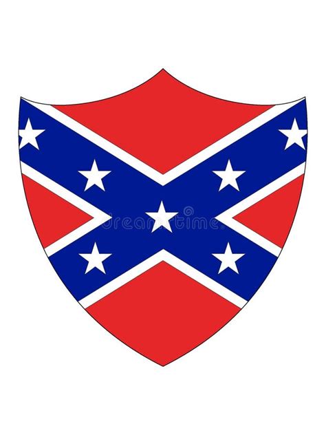 Shield Confederate Flag of USA State of Mississippi Stock Vector ...