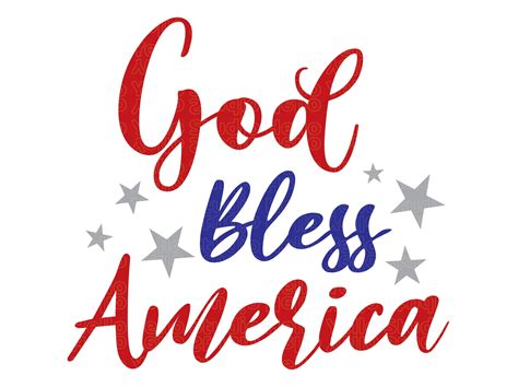 God Bless America Svg Th Of July Svg July Th Svg Fourth Etsy