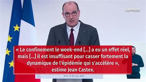 Confinement lessentiel des annonces de Jean Castex Vidéo Dailymotion