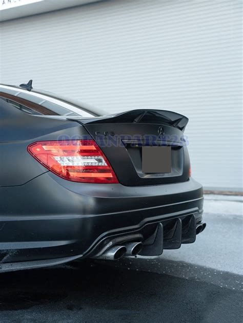 FOR 08 14 BENZ W204 C250 C300 C63 DUCKBILL TRUNK SPOILER WING Carbon