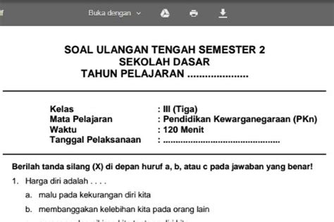 Materi Bahasa Jawa Kelas 2 Semester 2 2021