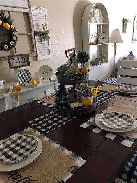 Buffalo Plaid Decor Buffalo Check Kitchen Decor Farmhouse Patio