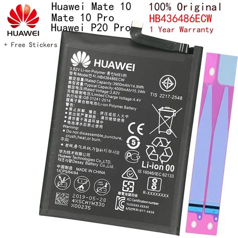 Huawei Original Replacement Phone Battery Hb436486ecw For Huawei Mate