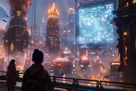 The Futuristic Cityscape of Cyberpunk City