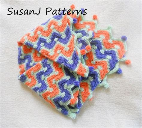 Crochet Pattern Baby Chevron Afghan | Etsy