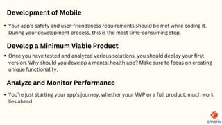 A Quick Guide To Mental Health App Development Ppt