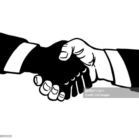 Black And White Handshake High-Res Vector Graphic - Getty Images