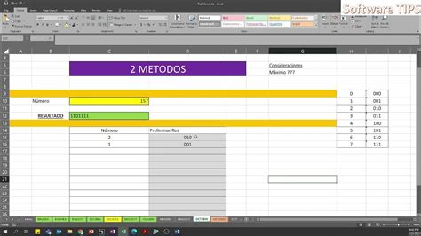 2 Metodos Para Convertir De Número Octal A Binario Excel Función Limitada Oct2bin O Manual