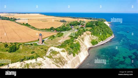 Aerial View Of Kap Arkona On R Gen Island At The Baltic Sea With