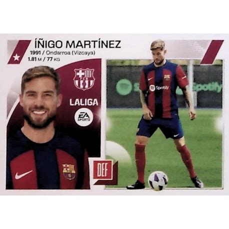 Oferta Cromo Iñigo Martínez Barcelona Últimos Fichajes Liga Este 2023 24