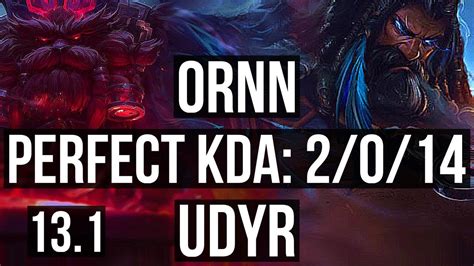 ORNN Vs UDYR TOP 2 0 14 1100 Games 900K Mastery EUW Master