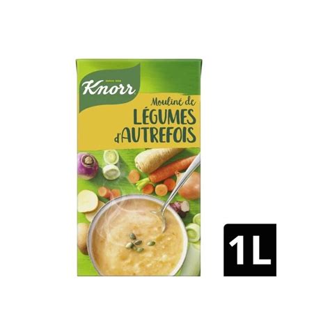 Soupe mouliné de légumes KNORR la brique de 1 l