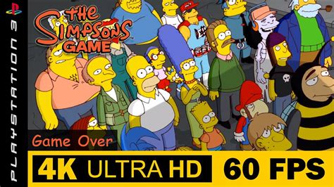 Game Over The Simpsons Game Walkthrough No Commentary Ps Youtube